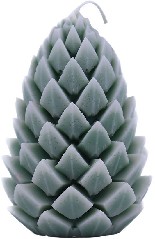 Pine Cone Christmas Candle
