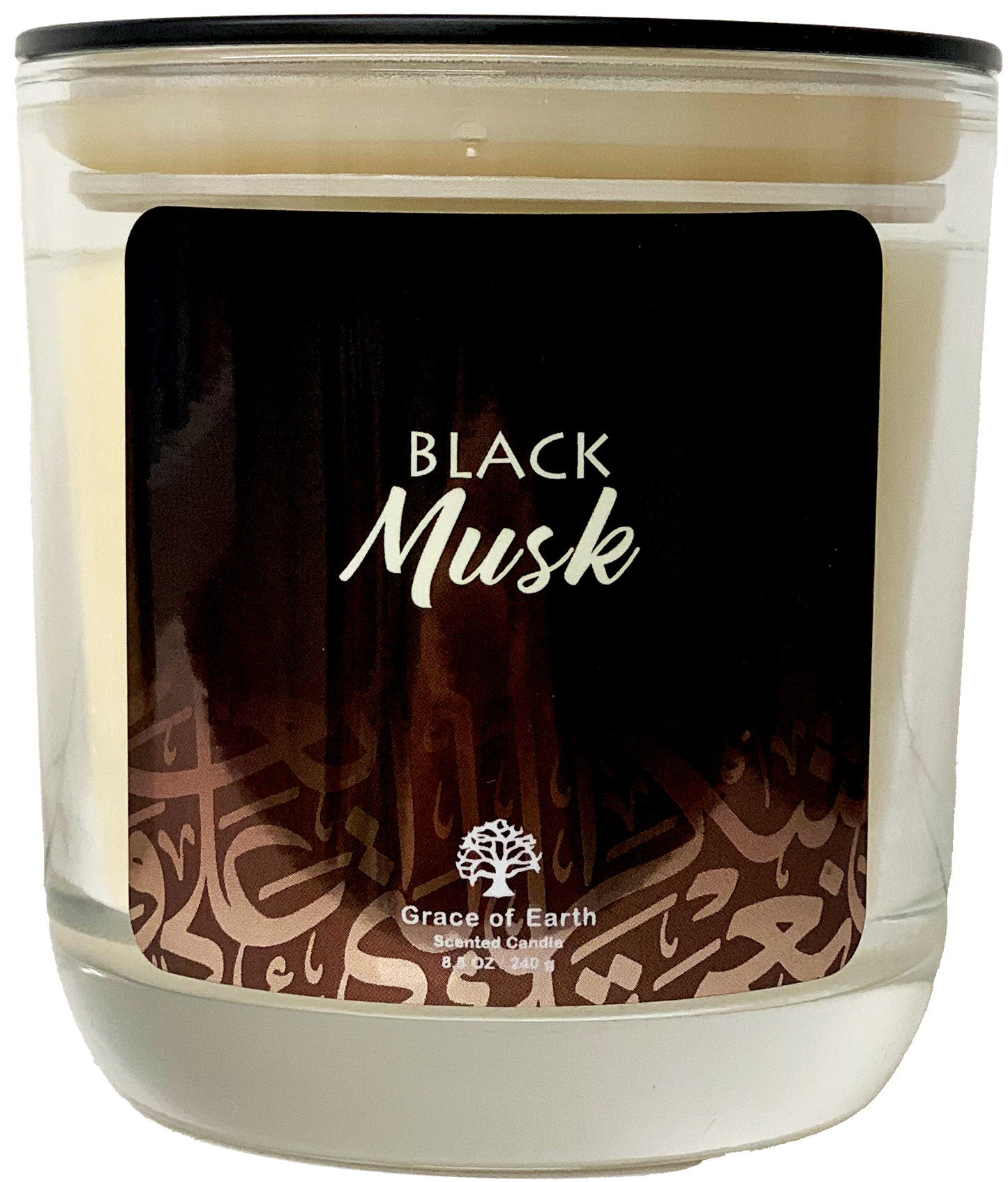 Black Musk Glass Candle