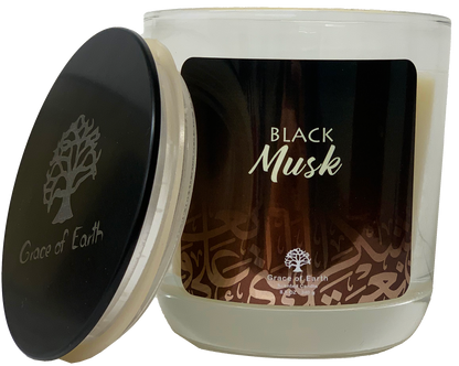 Black Musk Glass Candle