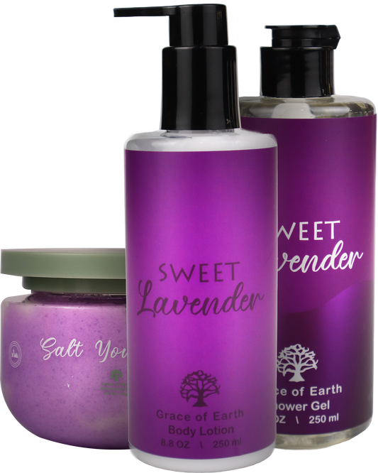 ANY SALT/SUGAR SCRUB + BODY LOTION + SHOWER GEL OFFER
