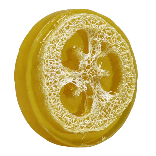 Papaya Loofah Soap (Round)