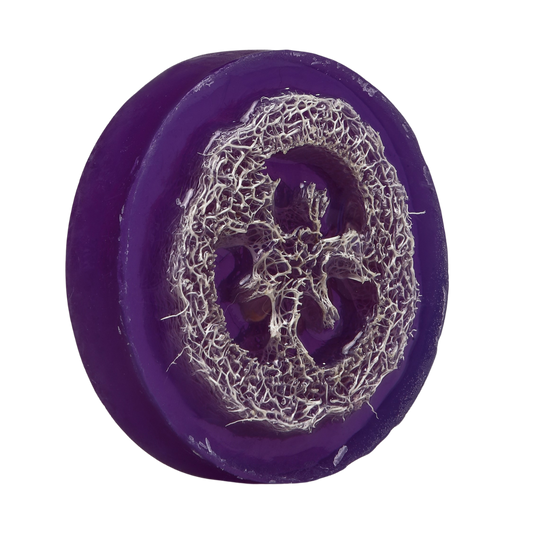 Lavender Loofah Soap (Round)